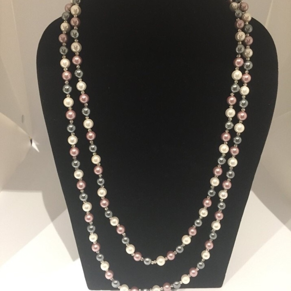 Fresh water multi color necklace